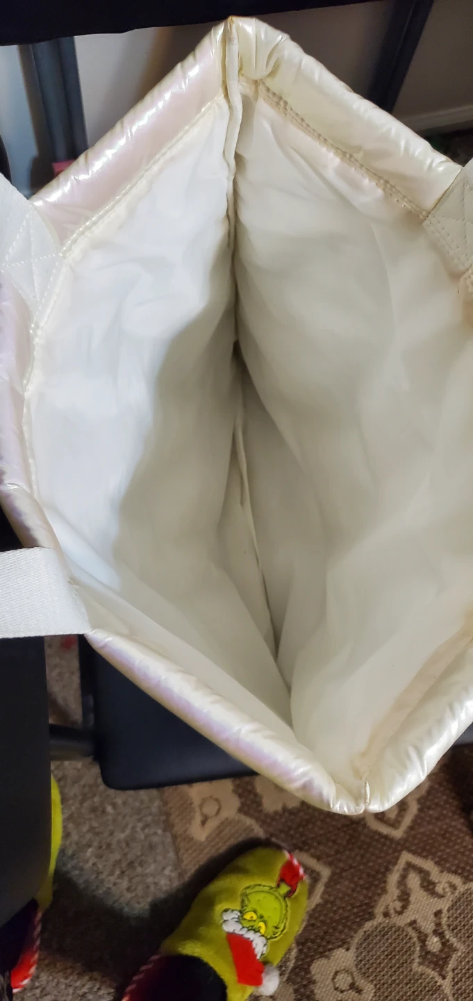 Bath & Body Works Iridescent Puffer Tote Bag - photo 3