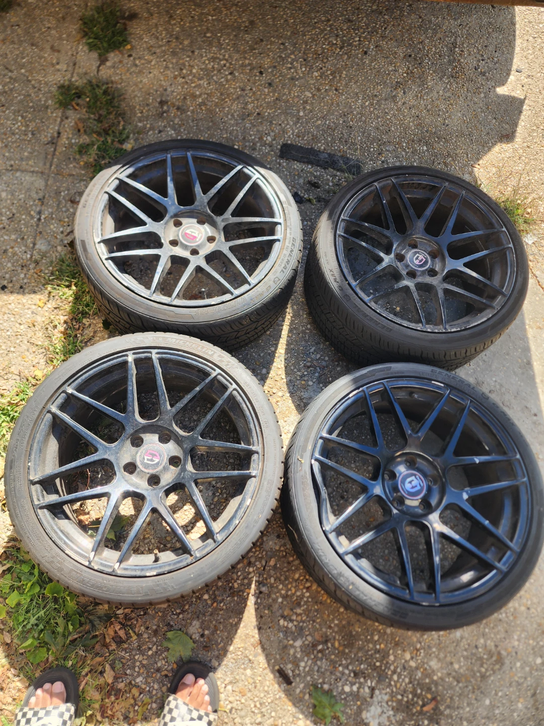 Set of 4 Curva c300  Concept 5x114.3mm 19-inch Wheels +tires - photo 2