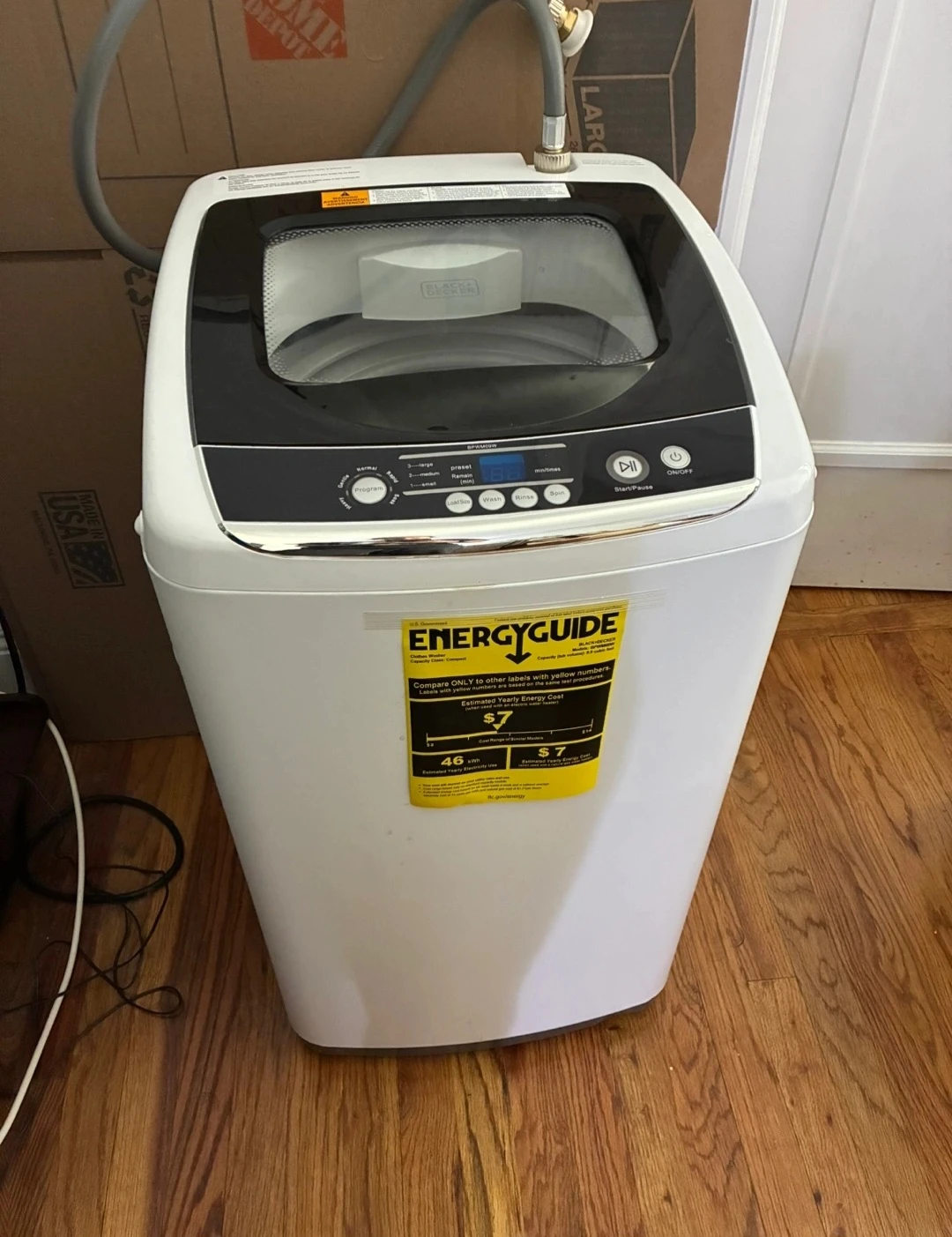 Fully automatic Black decker washer dryer both in one