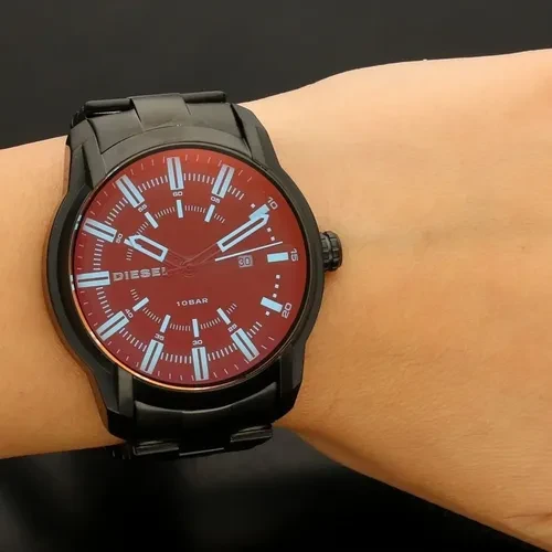 Diesel Men's Black Stainless Steel Watch