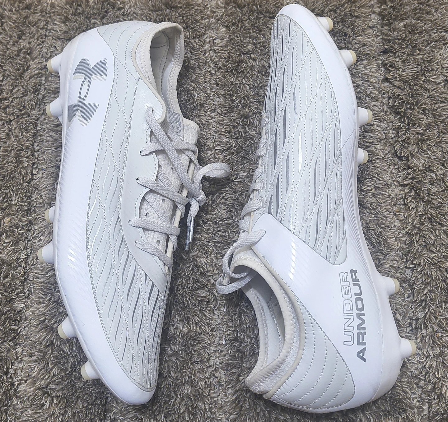 Under Armour White Soccer Cleats