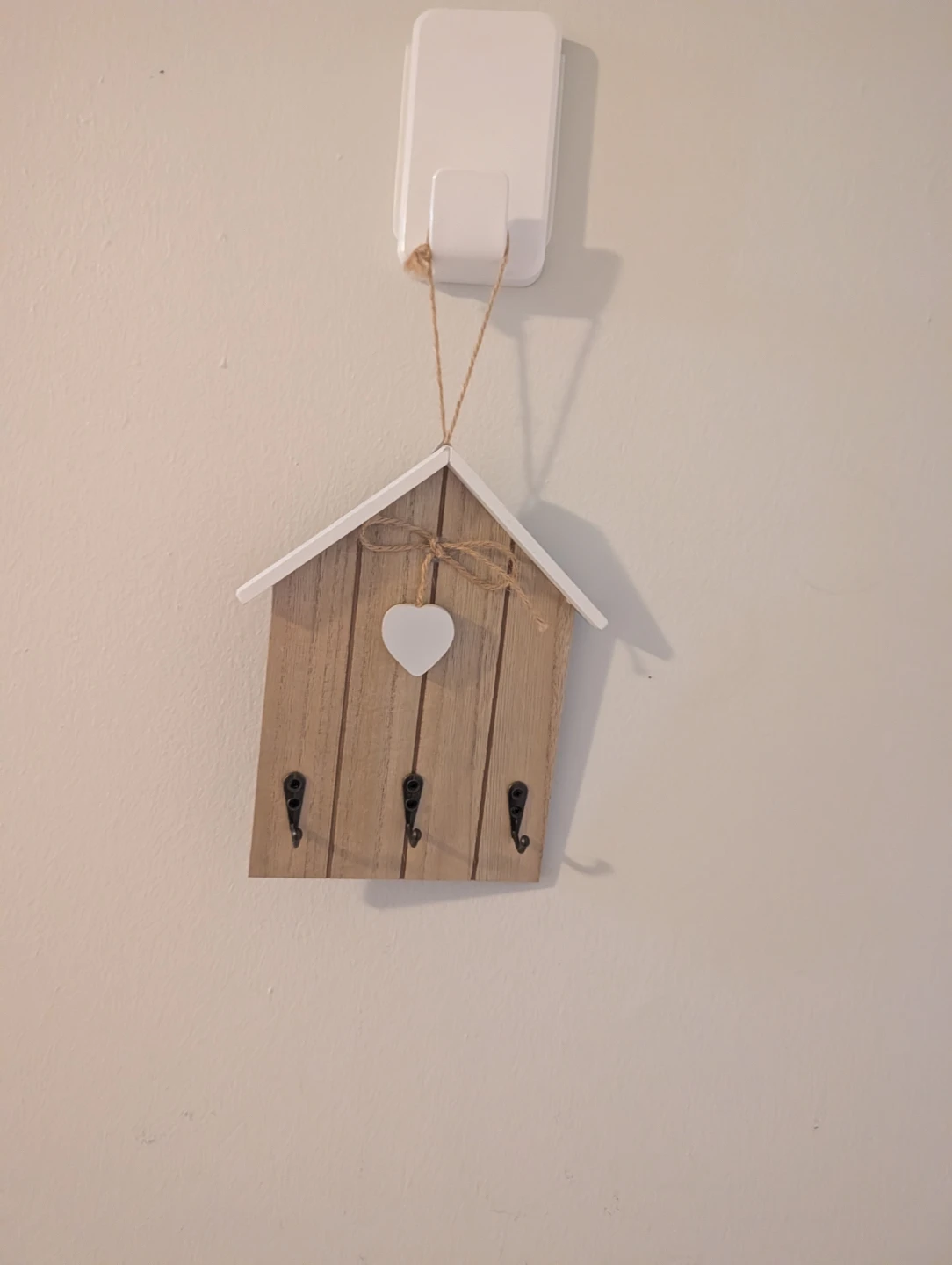 Rustic House-Shaped Wall Key Holder
