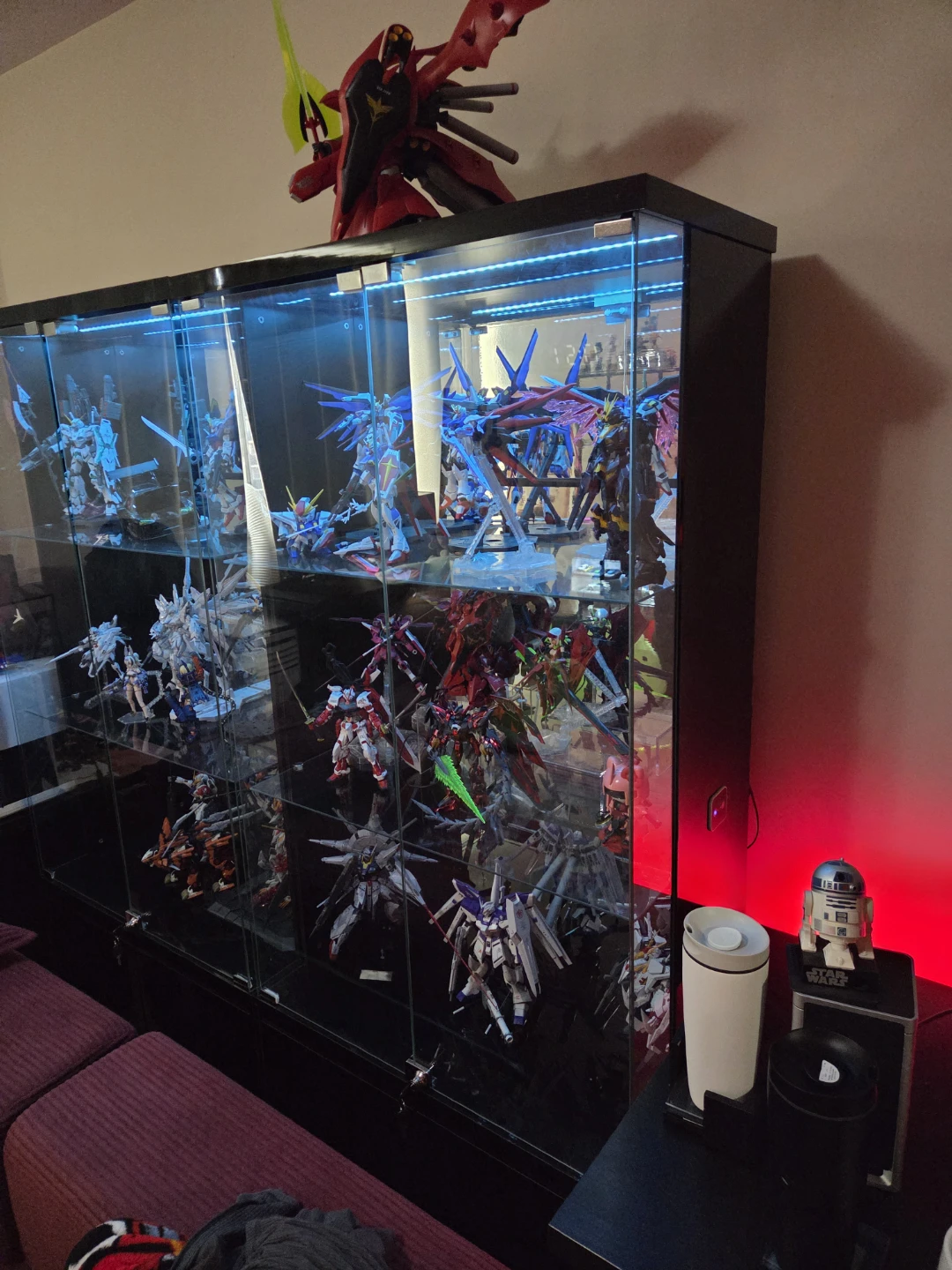 Glass Display Cabinet with LED Lighting