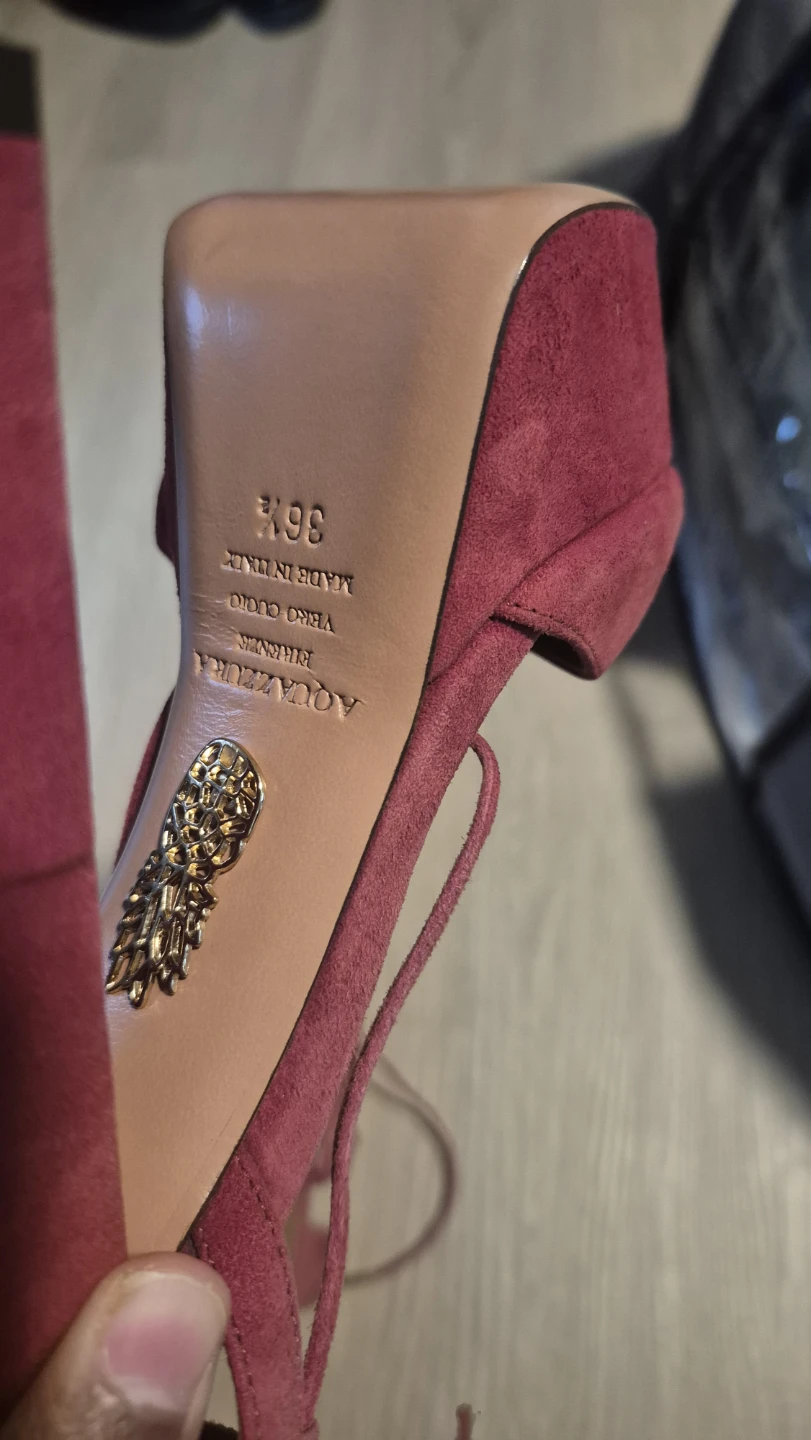 Aquazzura Firenze Suede Platform Heels - photo 3