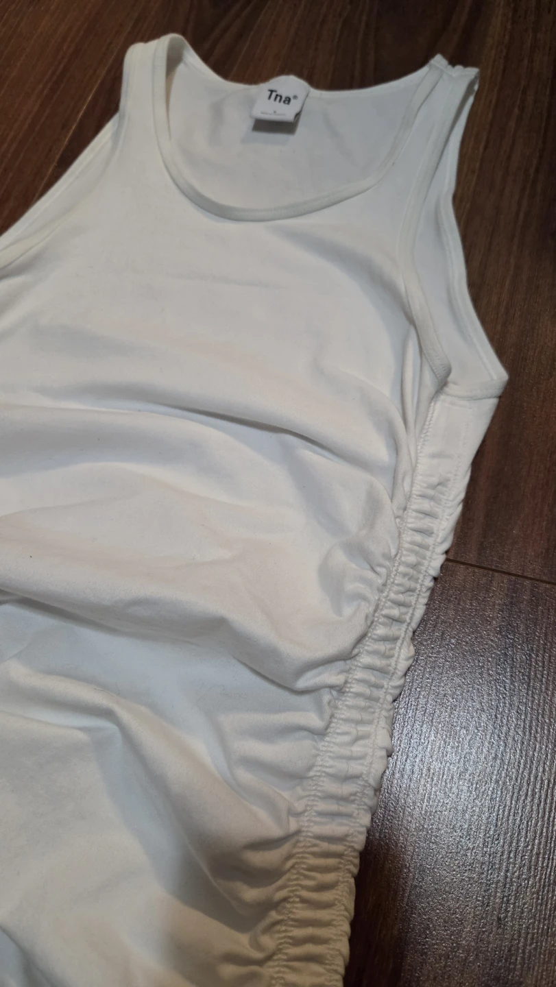 Tna Ruched White Mini Dress - photo 3
