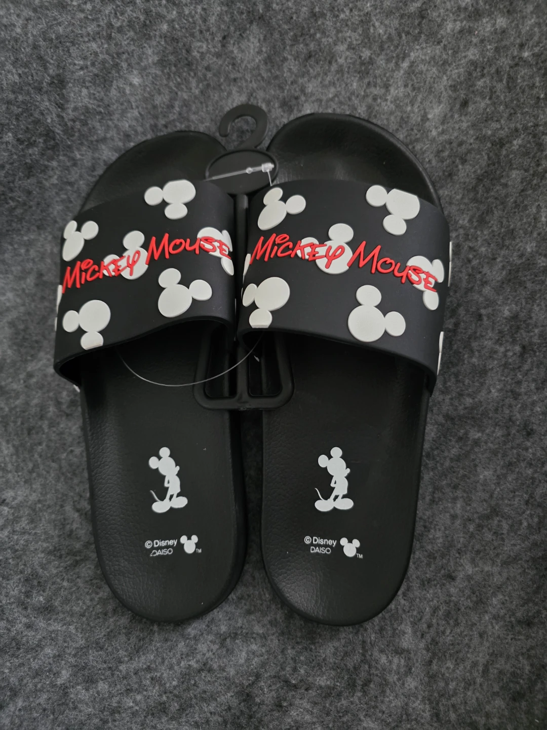 Disney Mickey Mouse Slides Black