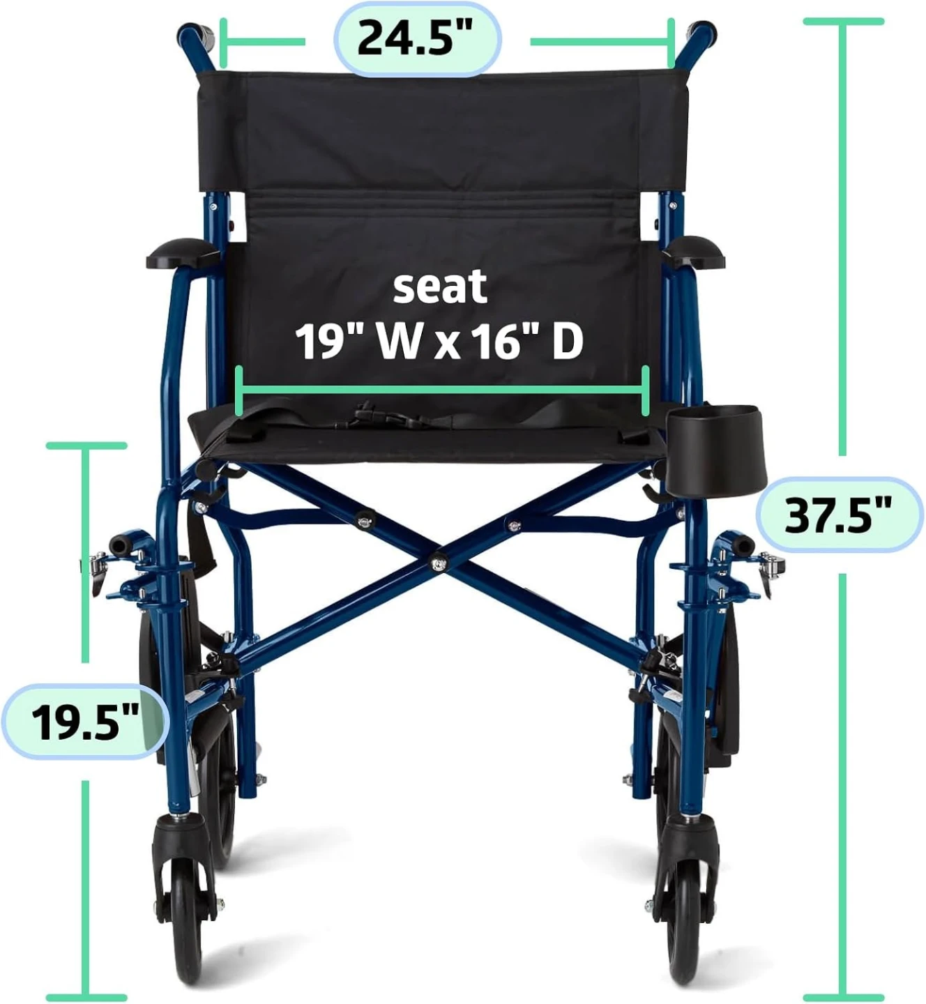 NEW- Medline Ultralight Transport Chair - photo 5