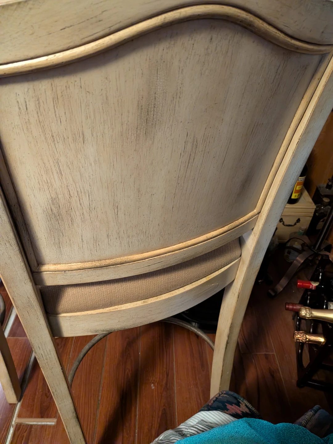 Old School White Pine Wood Bar Stool - photo 4