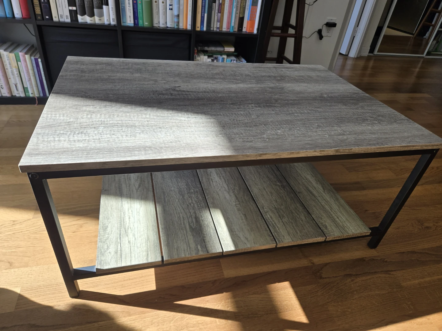 Industrial Coffee Table with Lower Shelf - photo 2