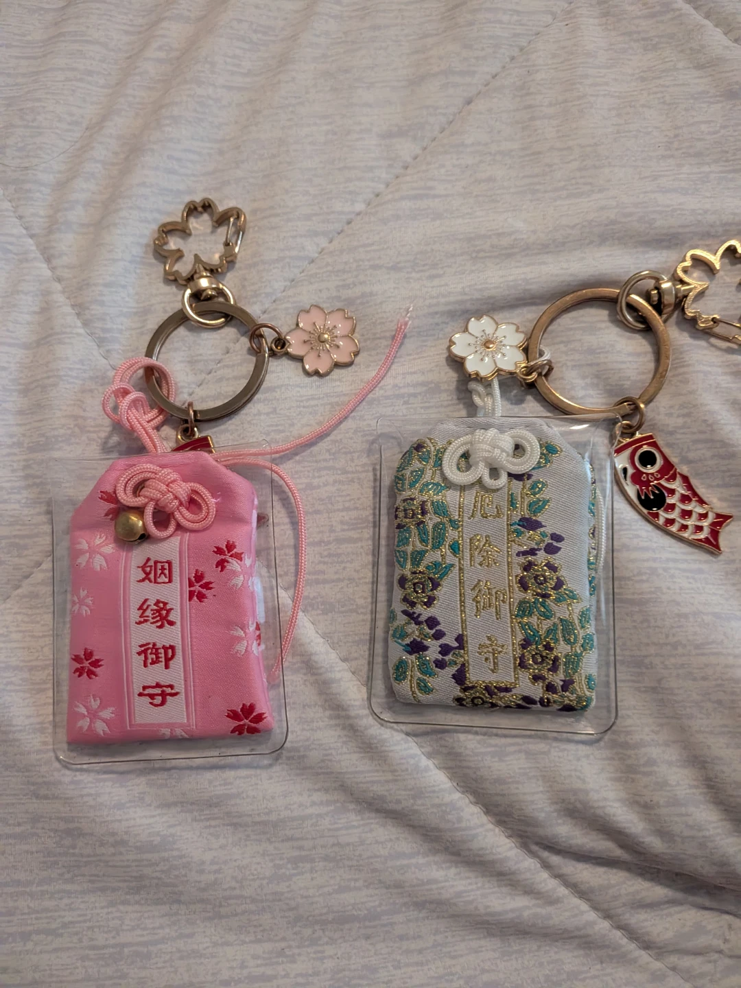 Two Japanese Omamori Charms