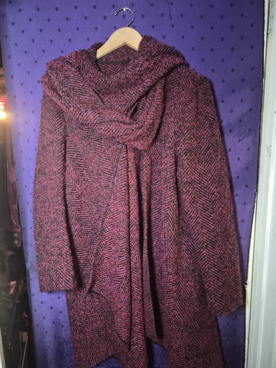 Herringbone Knit Coatigan