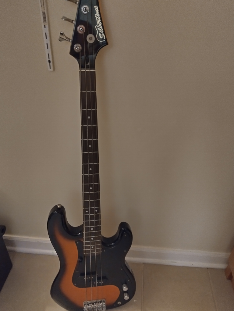 Silvertone Electric Bass Guitar