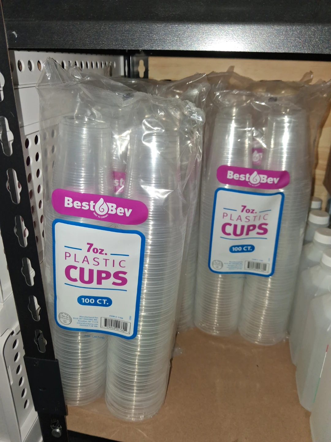 BestBev 7oz Plastic Cups 100 Count