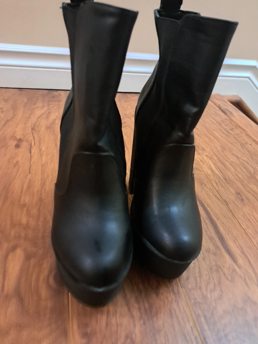 Black Platform Ankle Boots