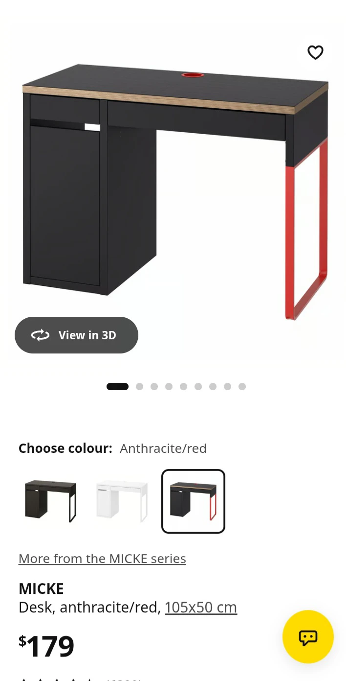 ***IKEA MICKE Office/Gaming Desk***