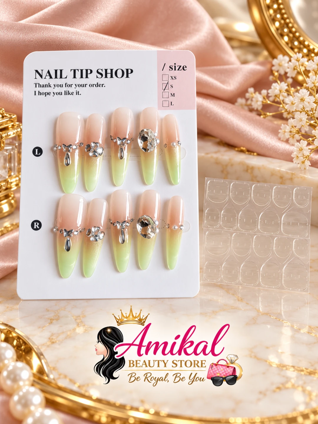 Nail Tip Shop Ombre Press-on Nails Size Small