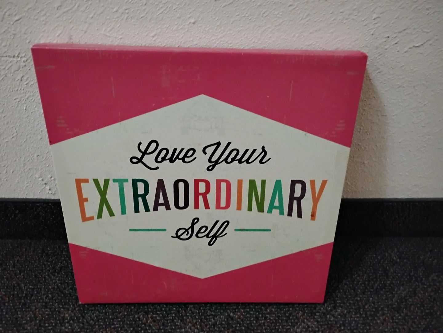 Love Your Extraordinary Self Canvas Wall Art