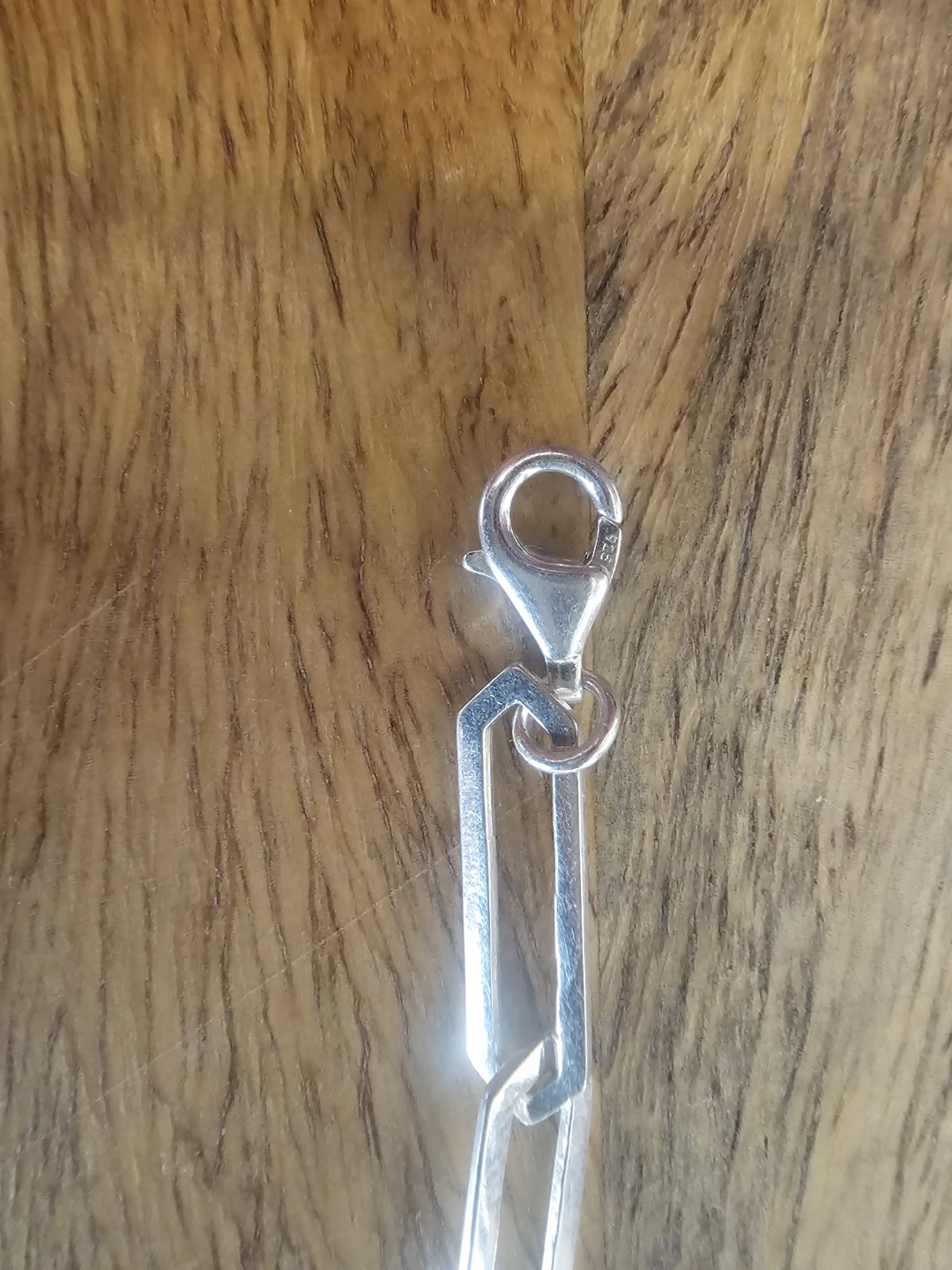 Sterling Silver Paperclip Link Bracelet