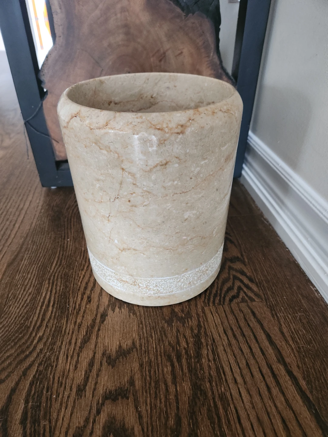 Natural Marble Stone  Vase/ bathroom basket