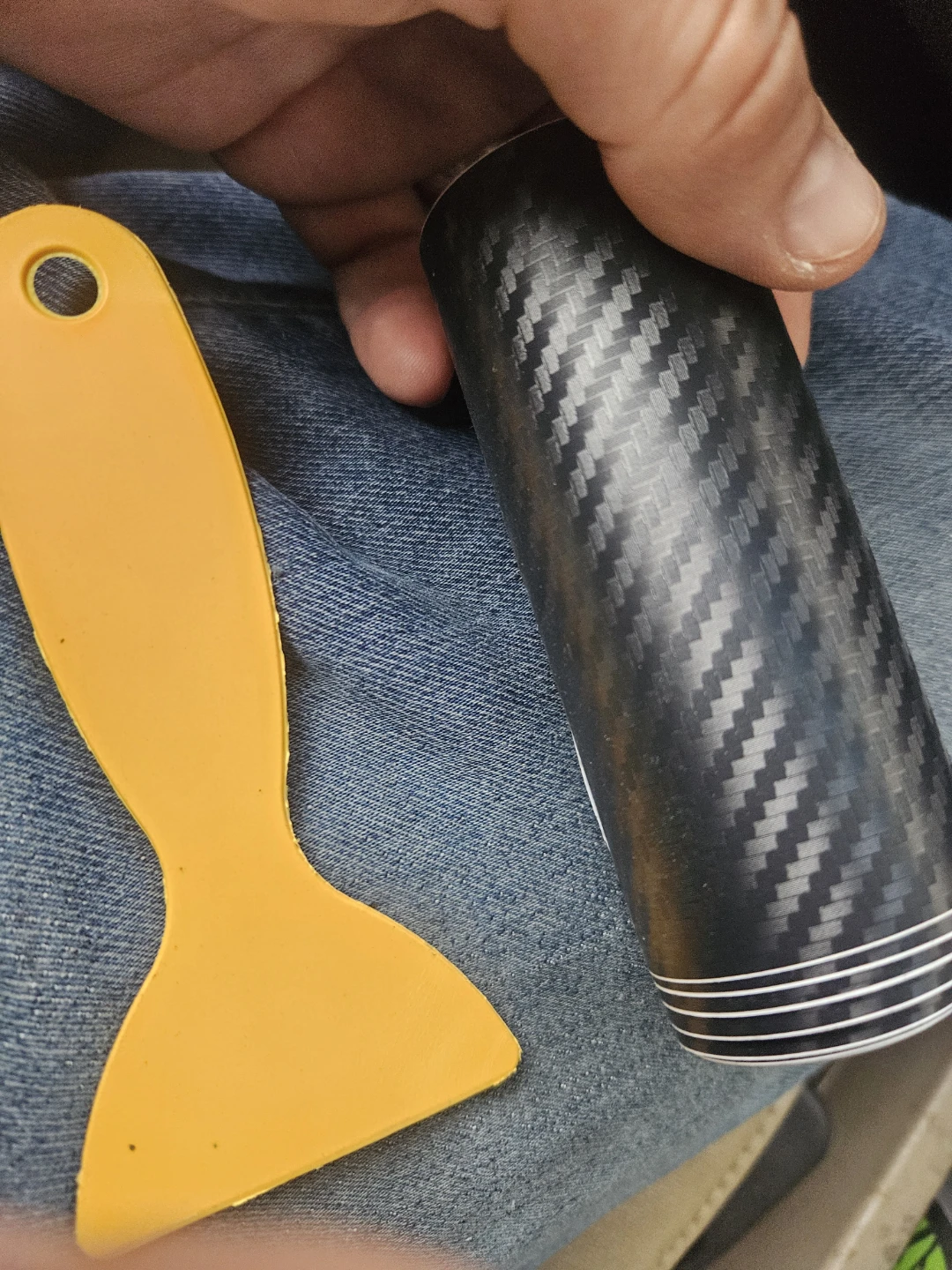 Carbon Fibre Vinyl Wrap Roll - photo 2