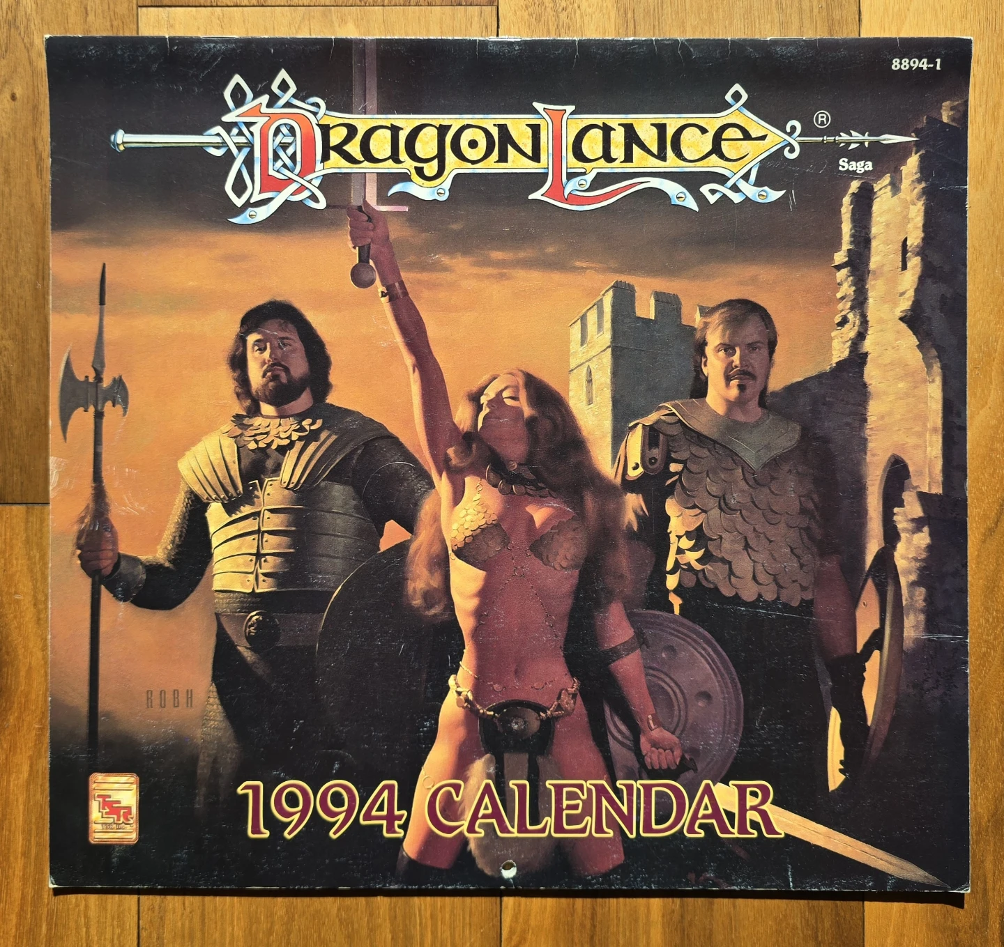 Vintage 1994 Dragonlance Calendar