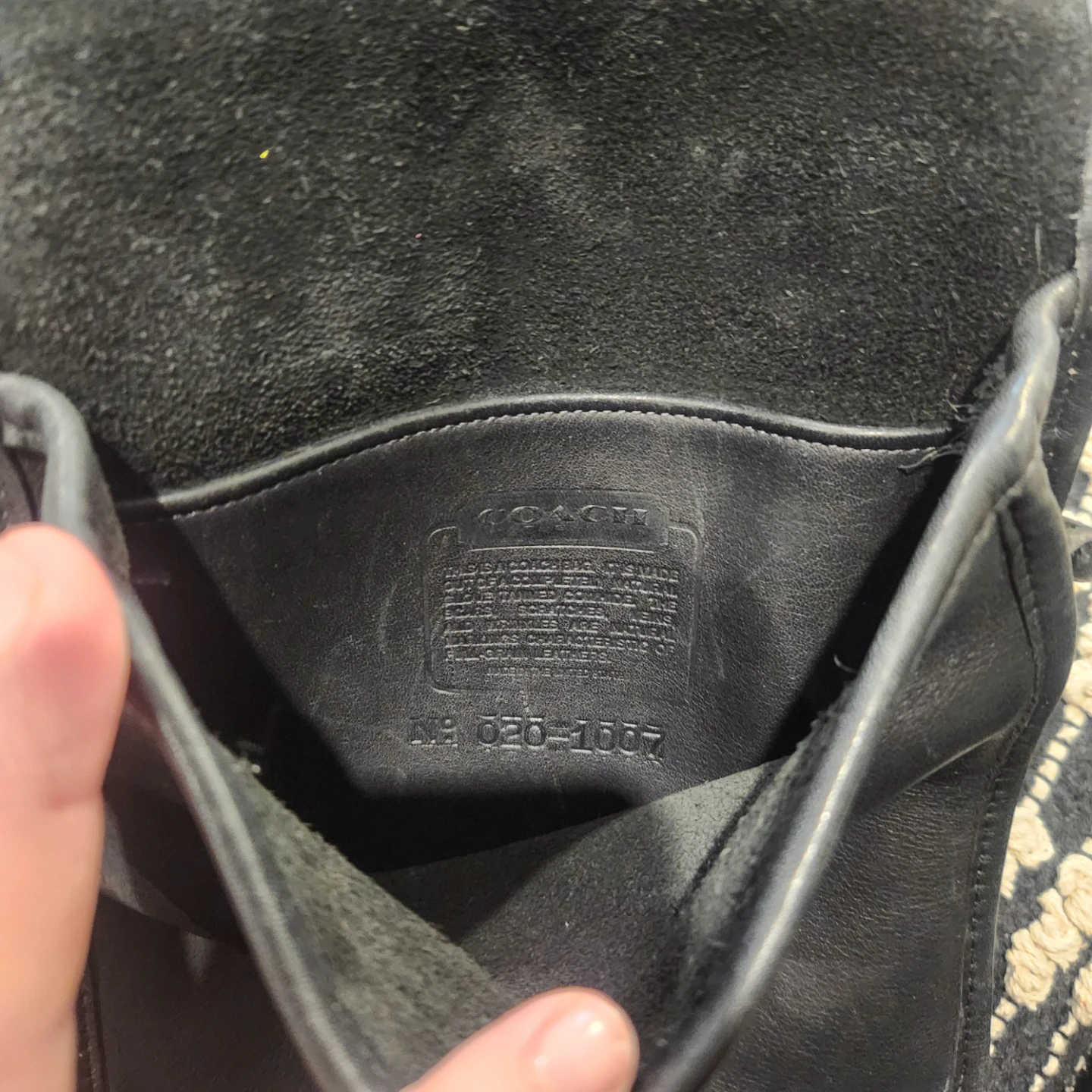 Vintage Coach Black Leather Crossbody Bag - photo 4