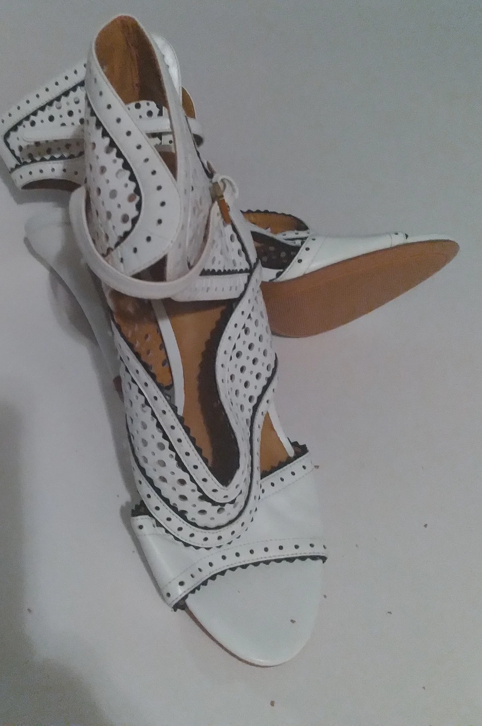 Nine West  white Laser-Cut Stiletto Heels - photo 3