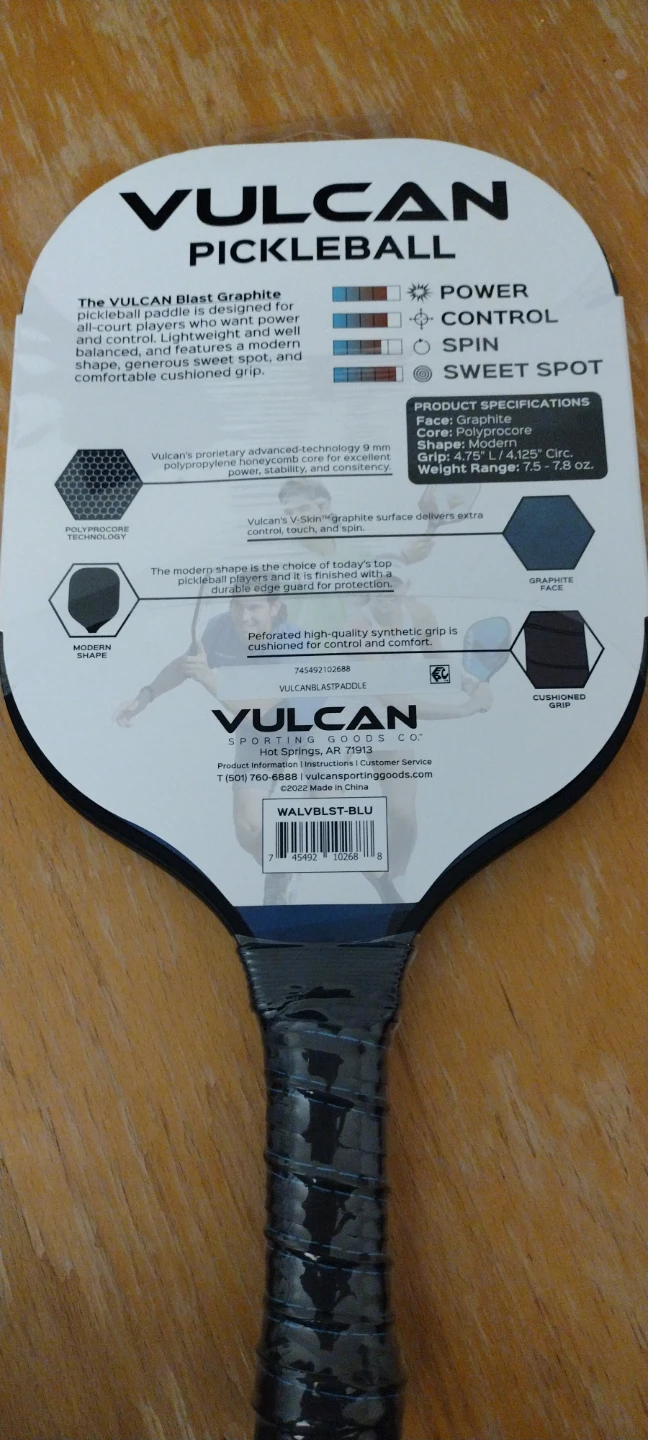 Vulcan Blast Graphite Pickleball Paddle - photo 2