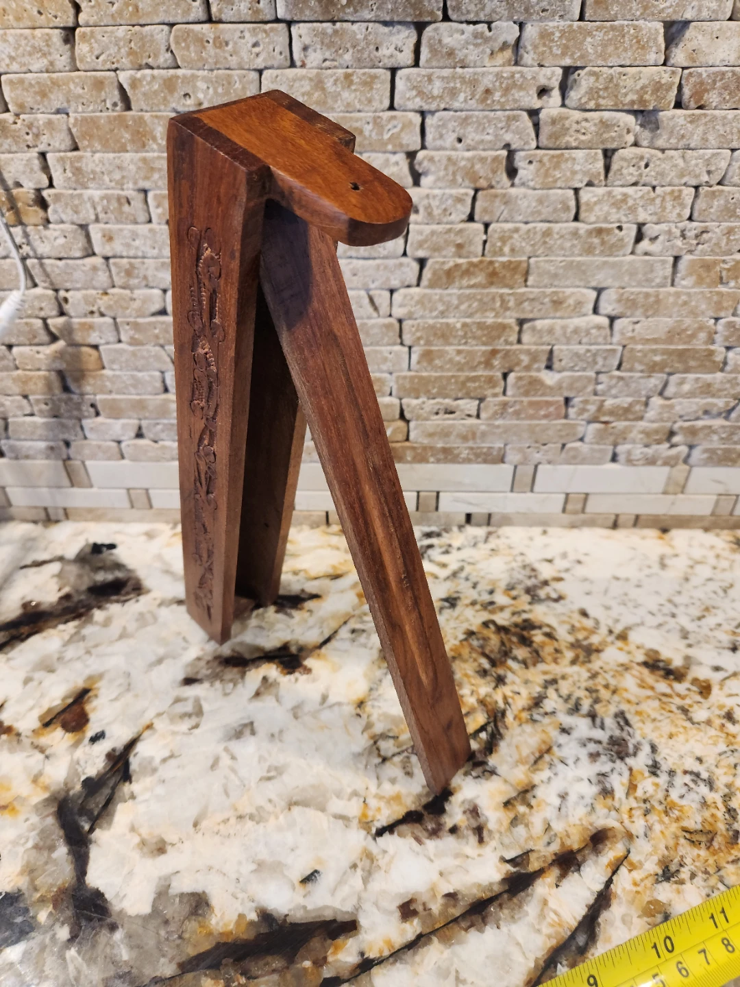 Carved Wooden Incense Burner Box - photo 4