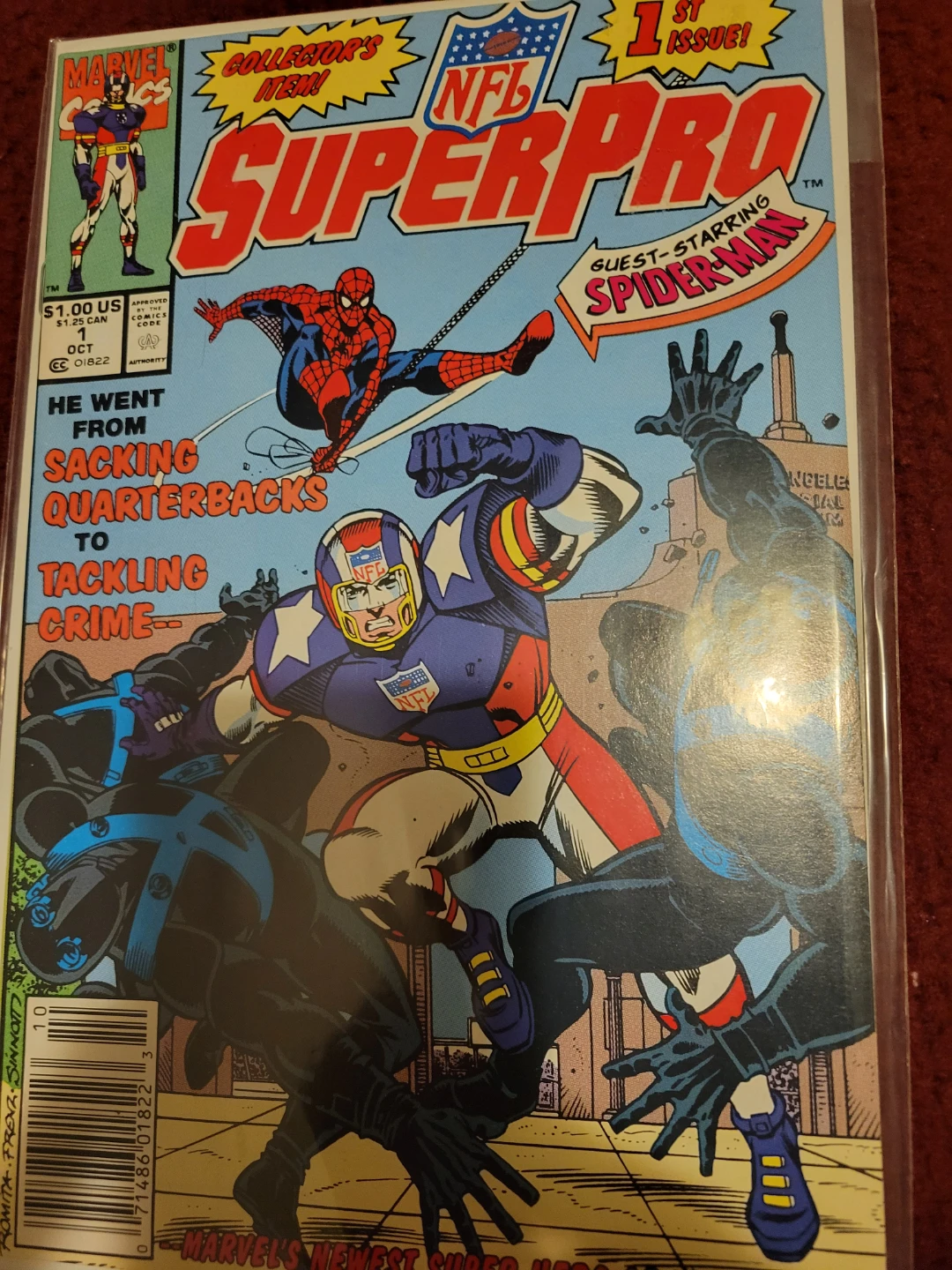 NFL SuperPro Issue 1 Marvel Comic