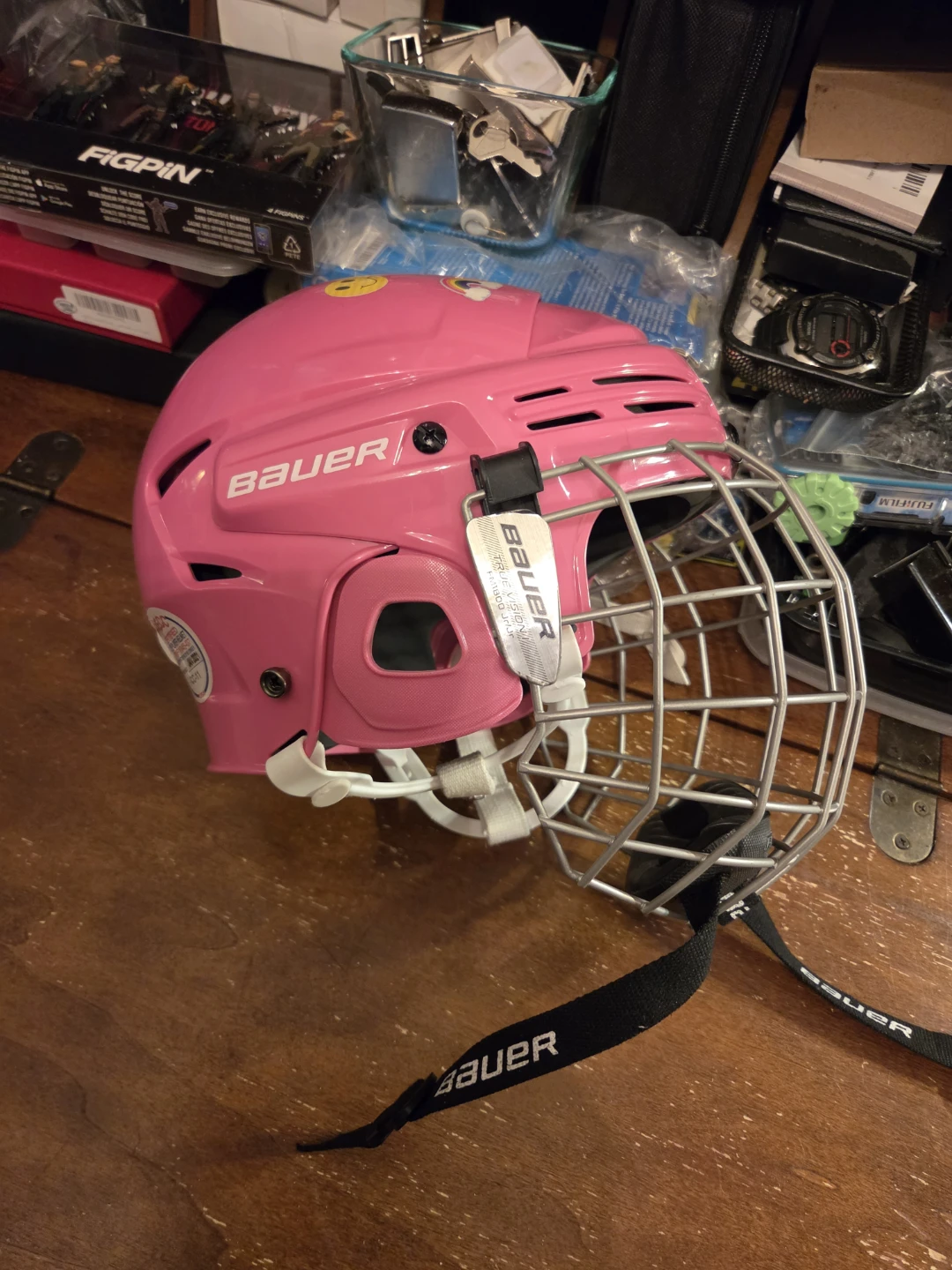 Bauer Prodigy Youth Hockey Helmet Combo - Pink