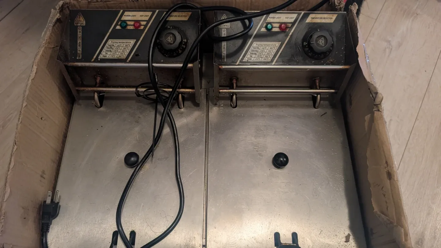 11L Countertop 2  sided Deep Fryer