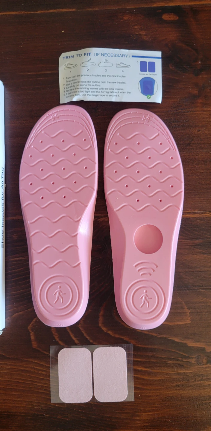 BNIB Kids AirTag Hidden Holder Insoles - Pink - photo 3