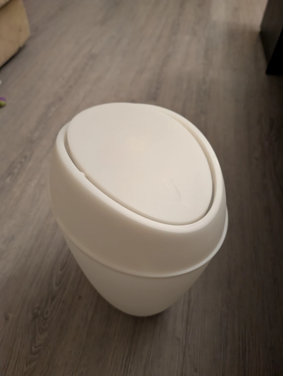 White Swing-Top Waste Bin