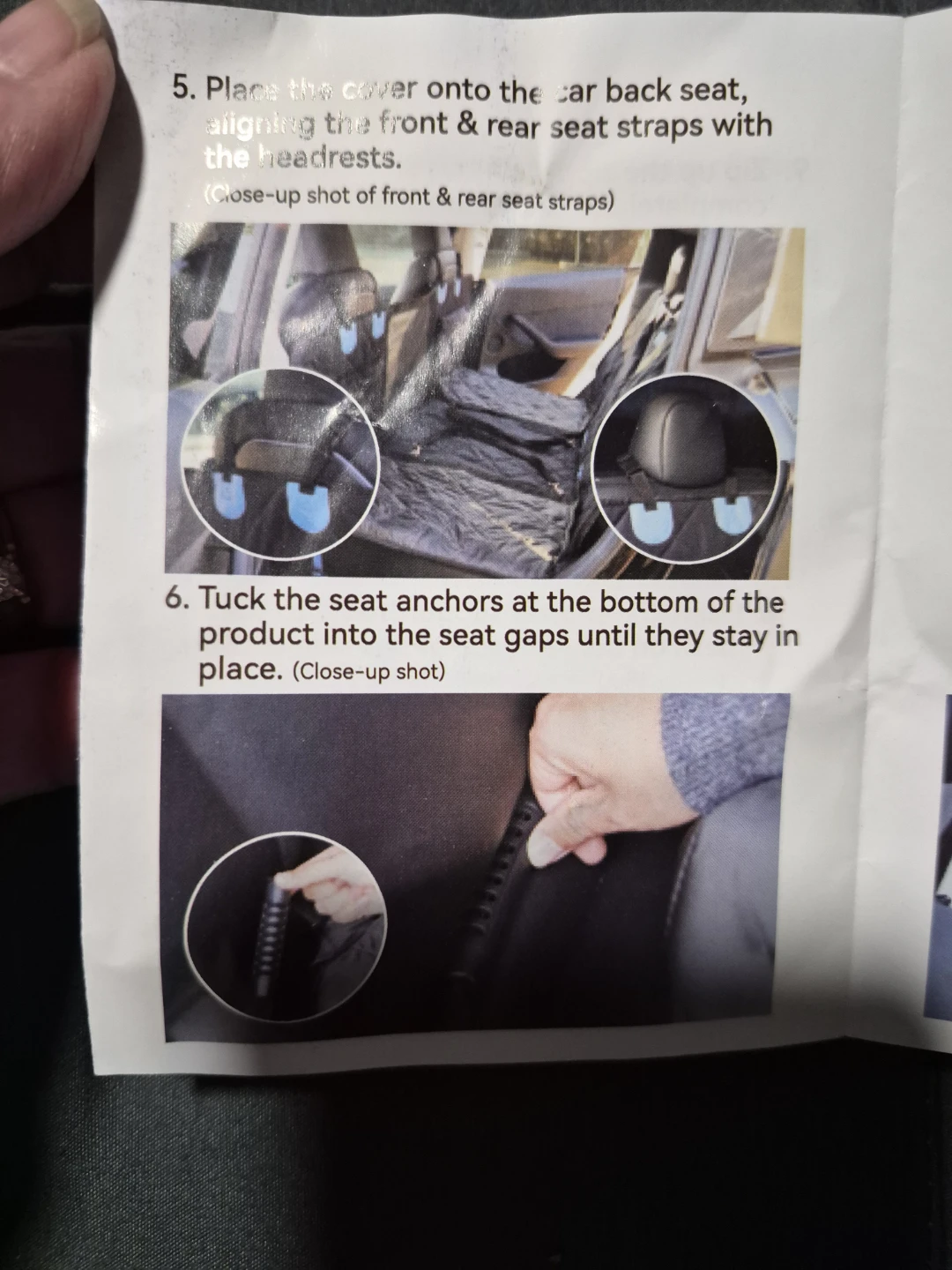 Rorhxia Dog Car Seat Cover for Back Seat - photo 4