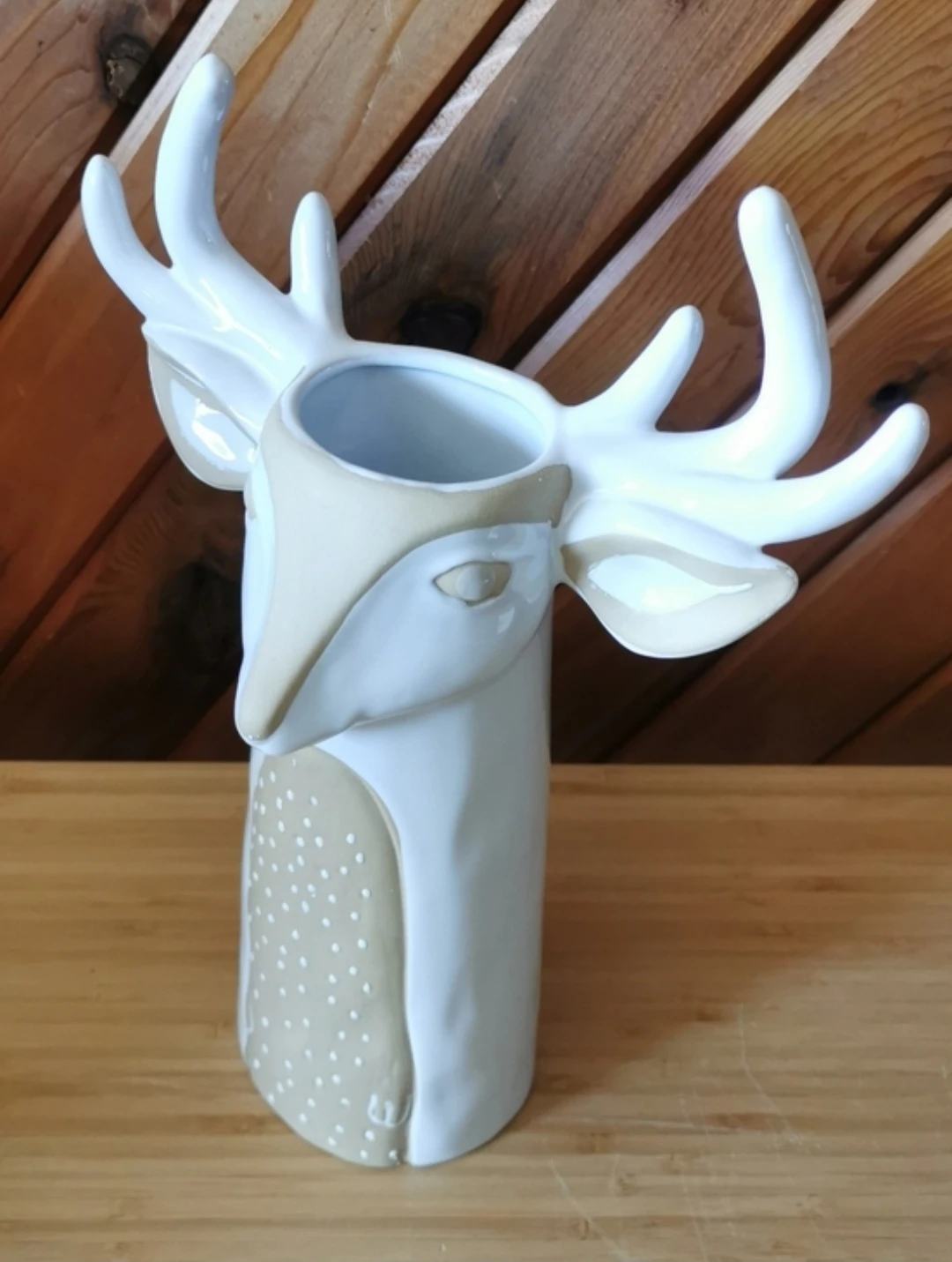 Anthropologie Ceramic Deer / Stag Antler Vase - photo 3