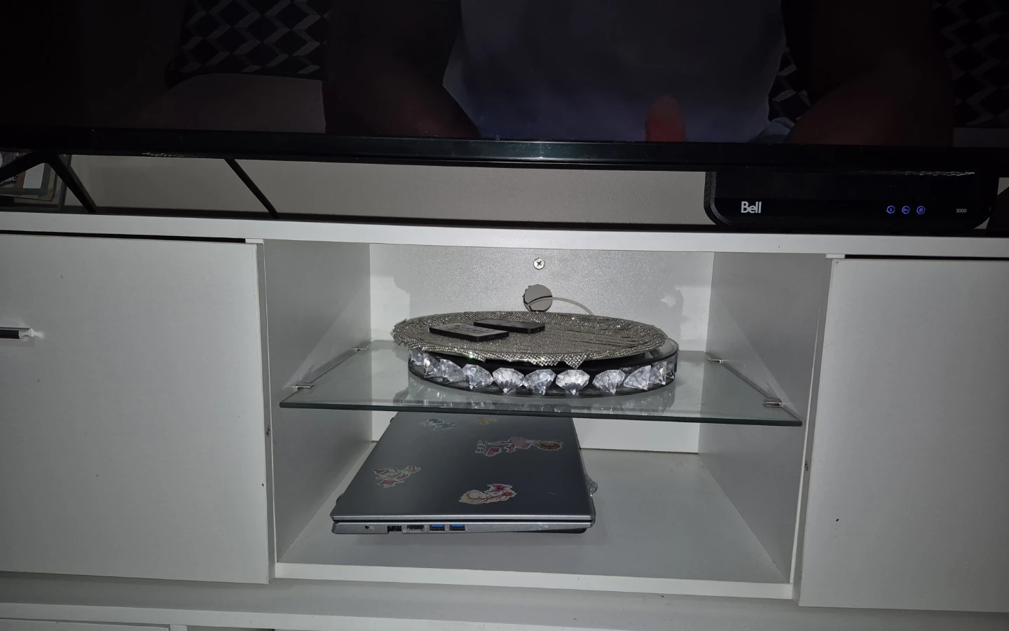 White TV Media Console