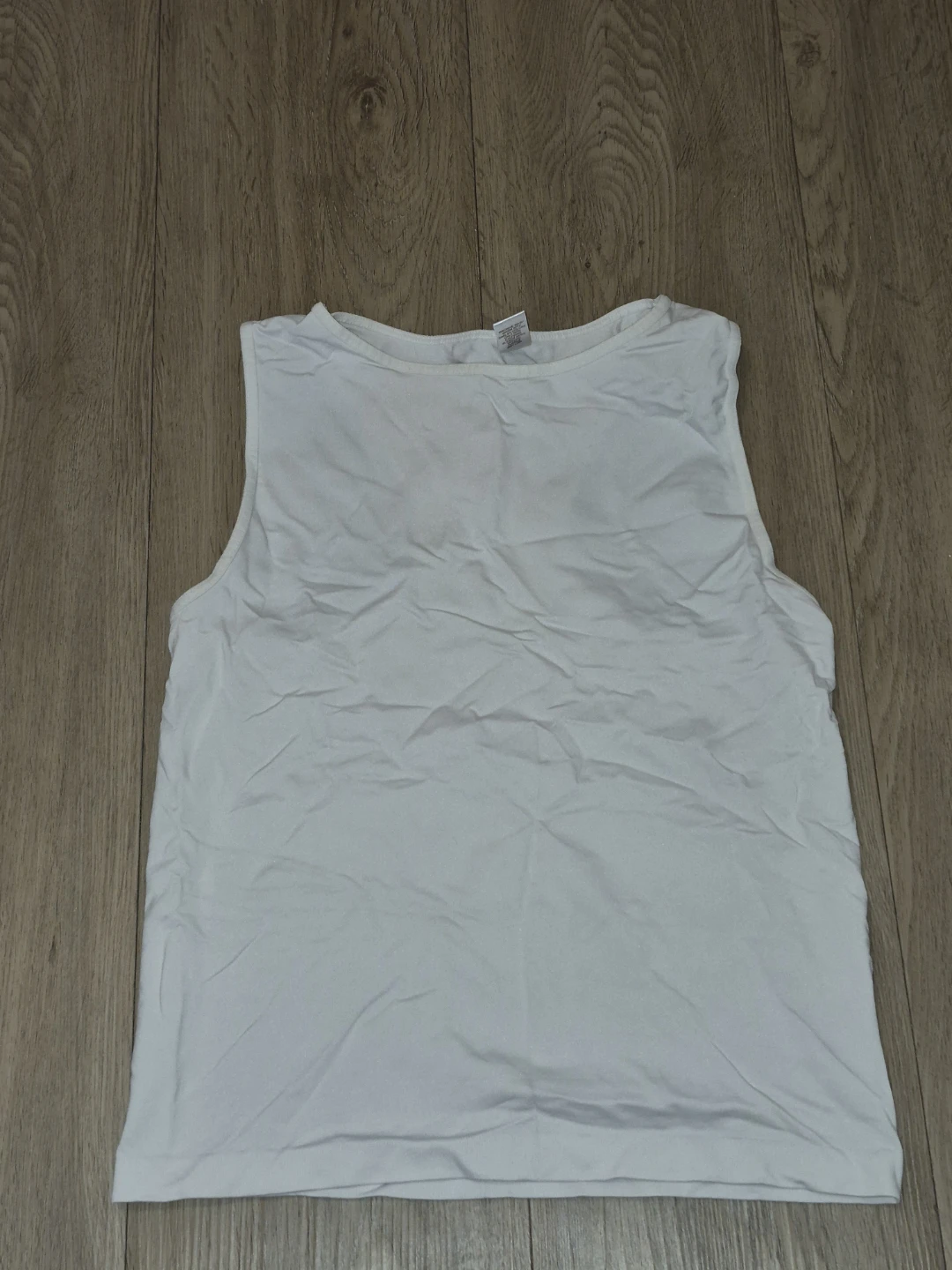 White racerback tank top size S