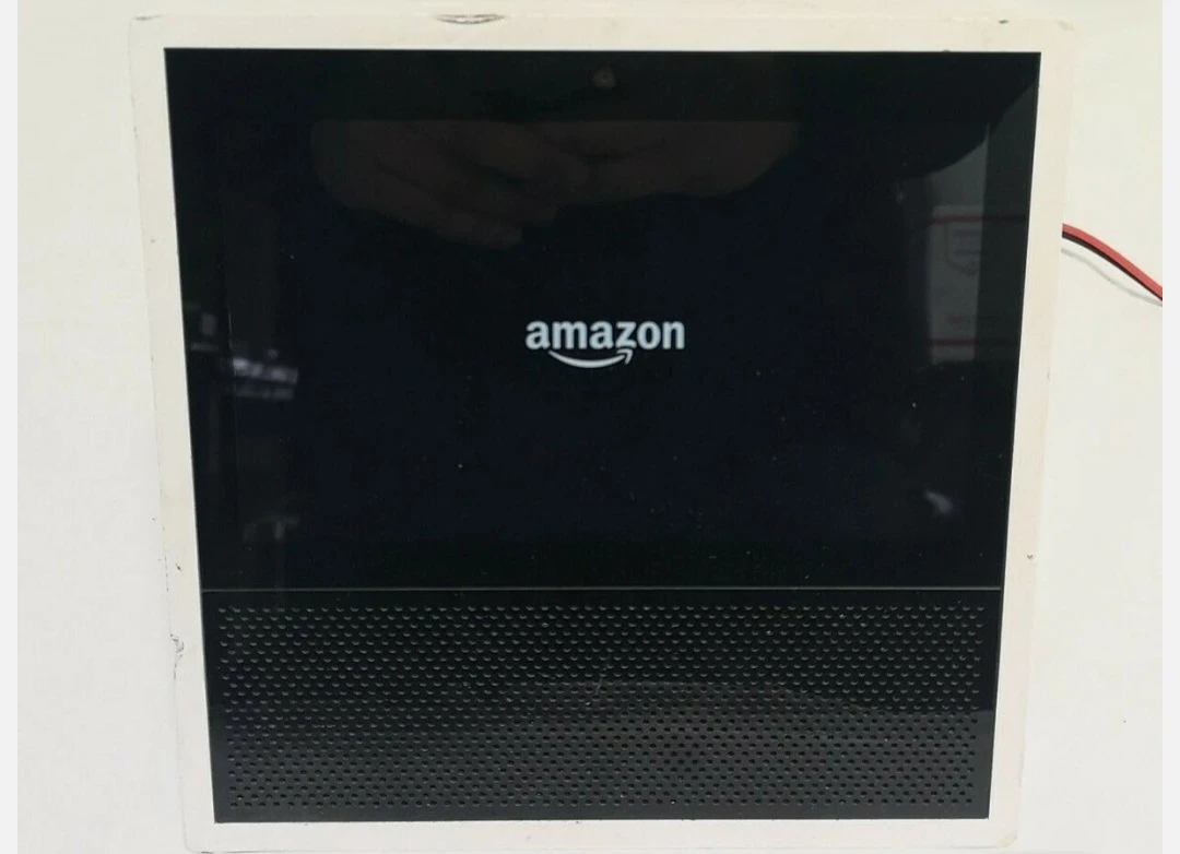 Amazon Echo Show (1st Generation) smart display in white. - photo 3