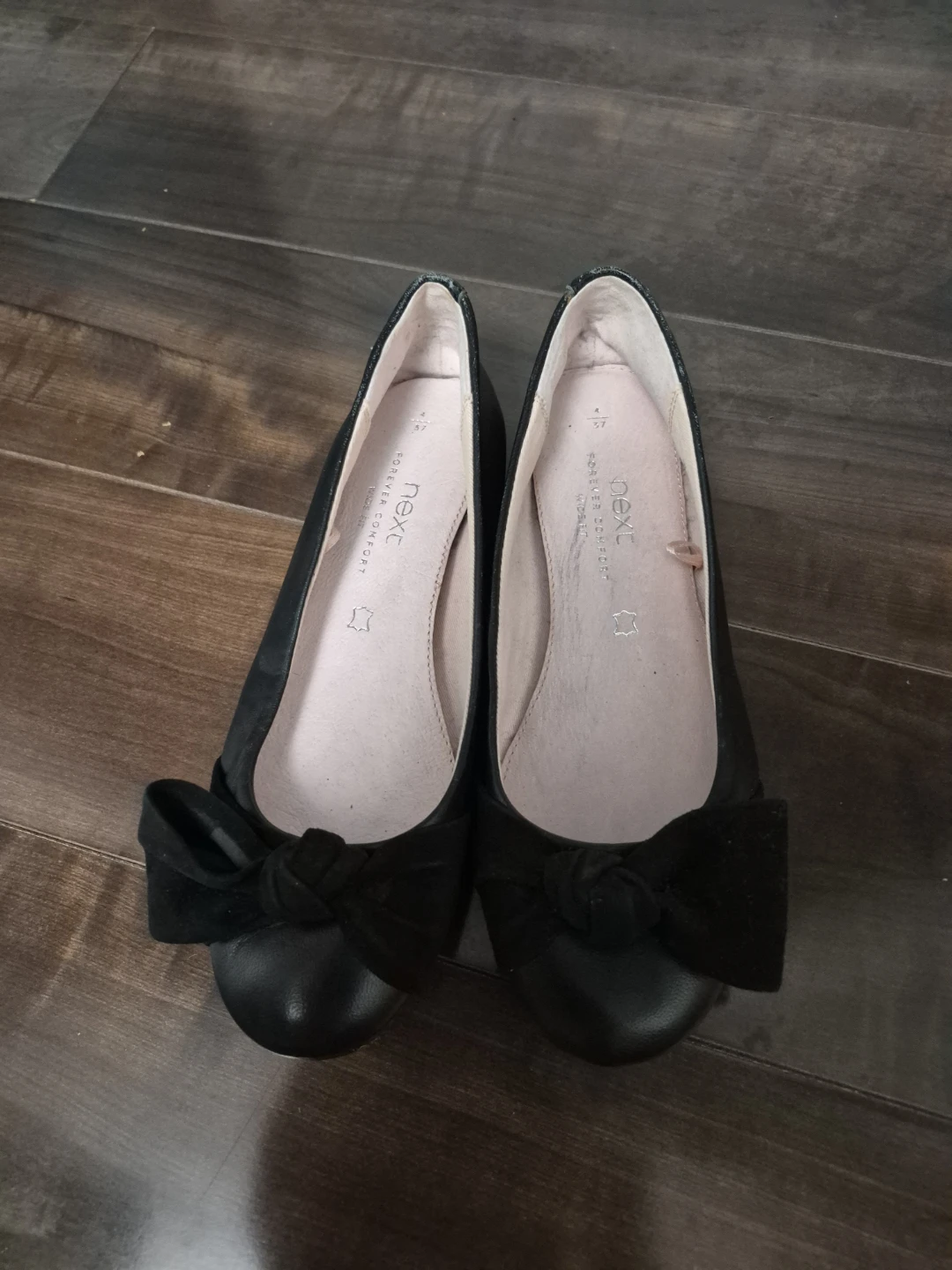 Brand new Next Forever Comfort Black Bow Ballet Flats - photo 3