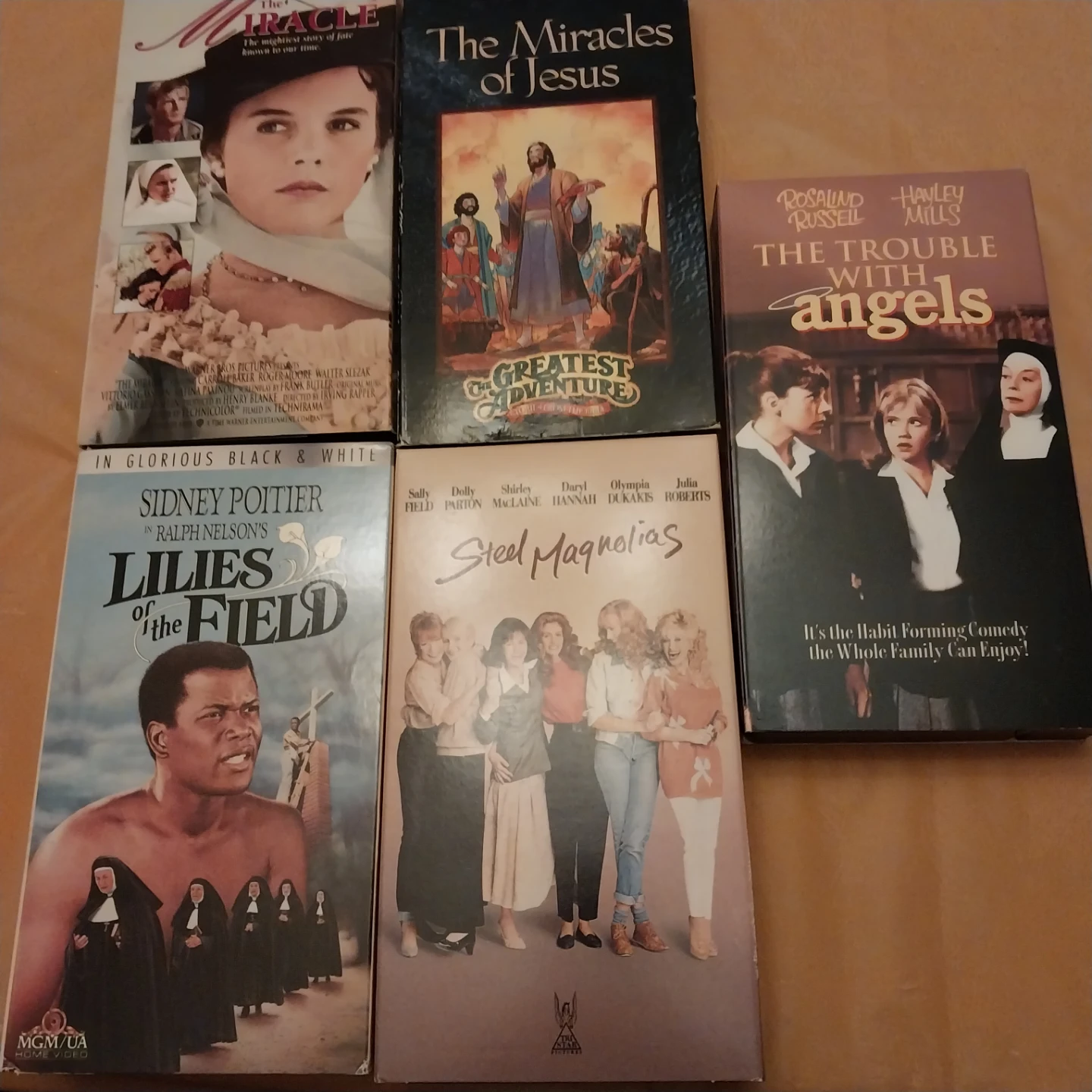 Set of 5 Classic Movies on VHS