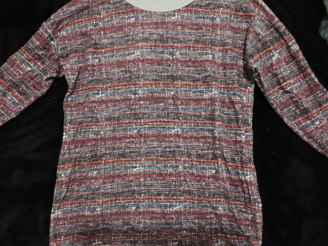 Multicoloured Striped Long-Sleeve Shirt - photo 3