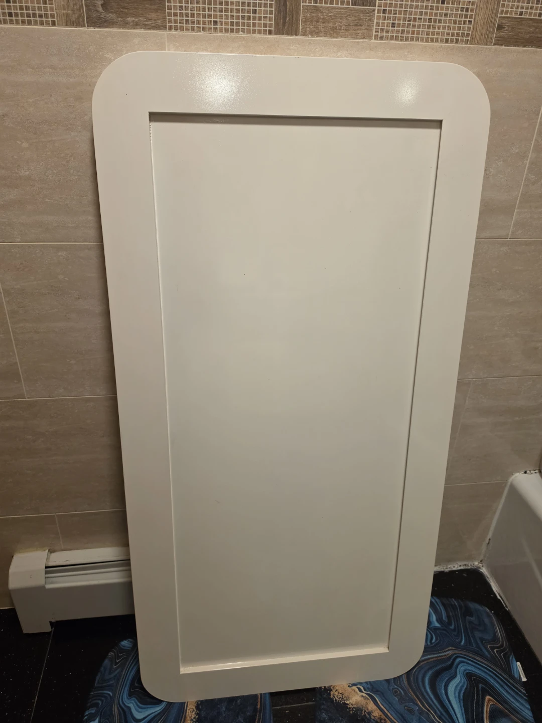White Framed Full-Length Mirror - photo 3