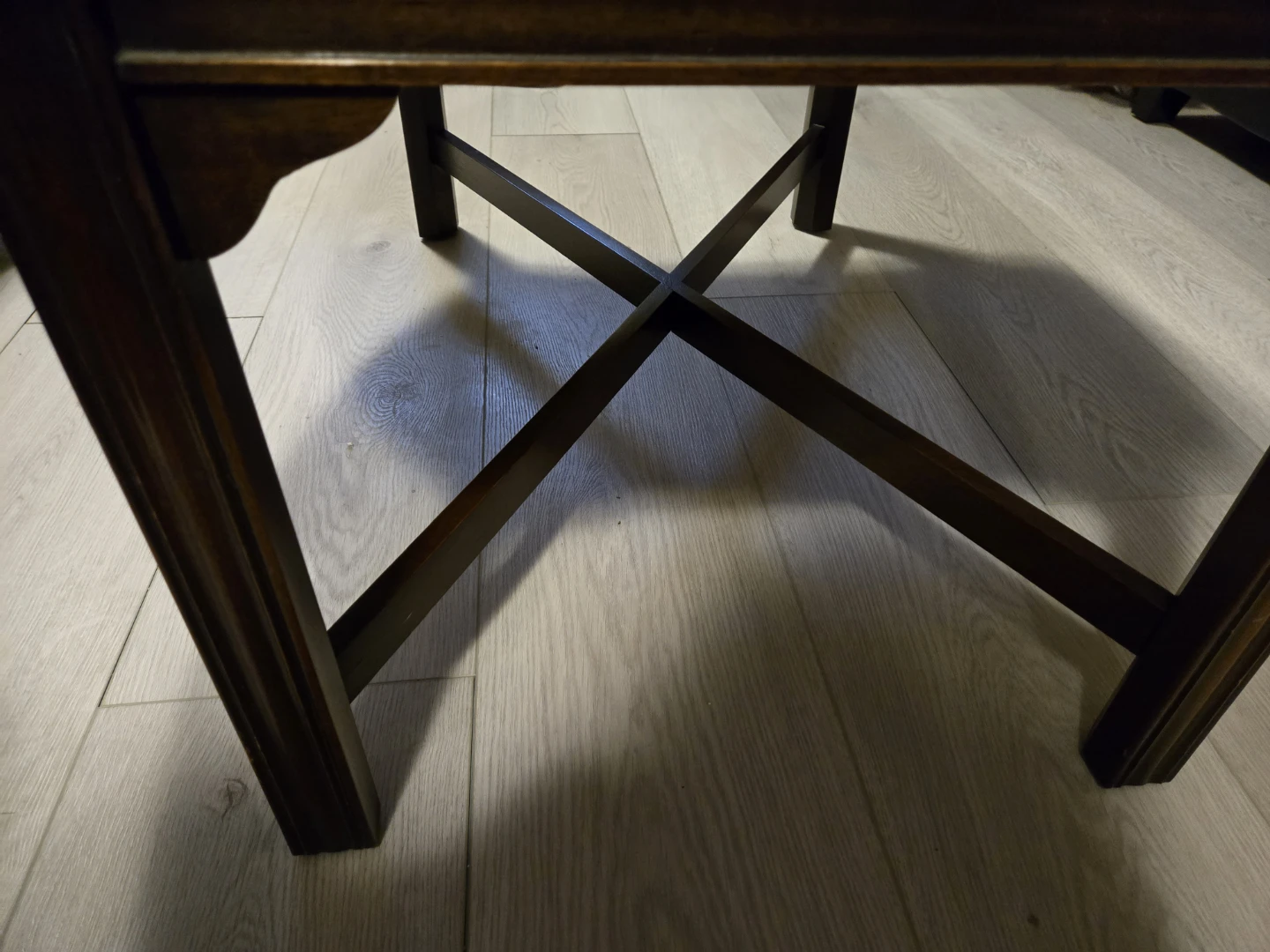 Vintage Solid Wood Drop-Leaf Butler Coffee Table - photo 4