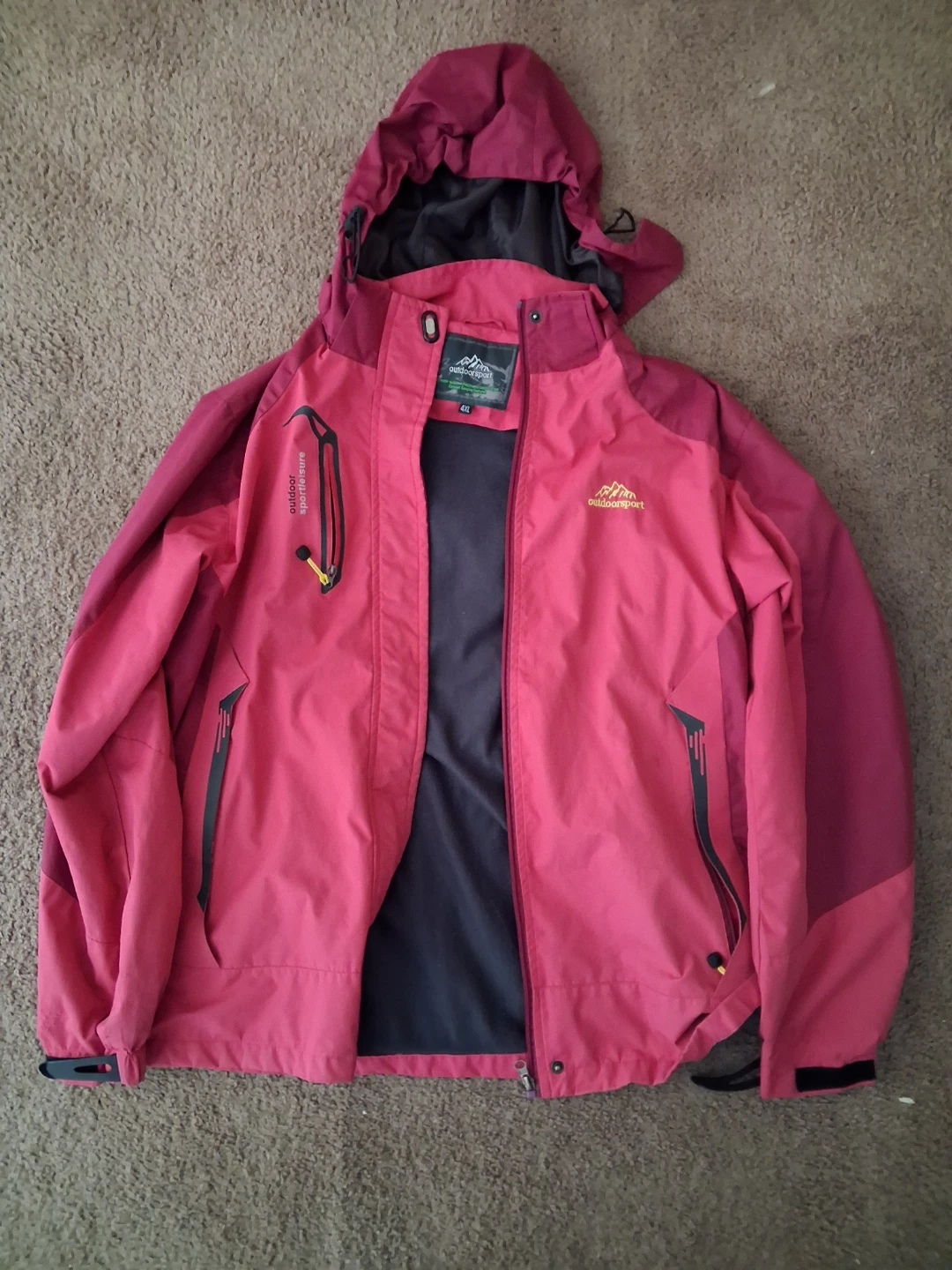 Outdoorsport Pink Rain Jacket