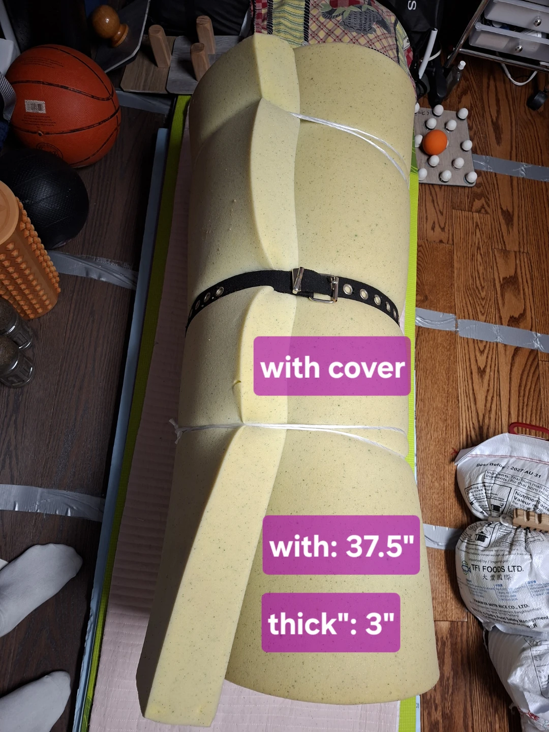 Foam Mattress Pad with Removable Cover