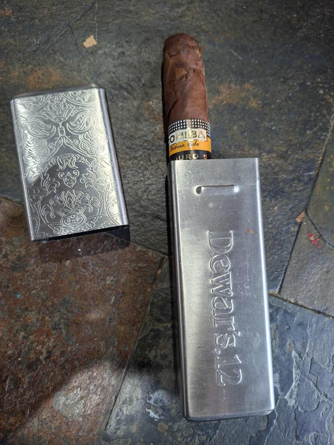 Dewar's 12 Metal Cigar Case