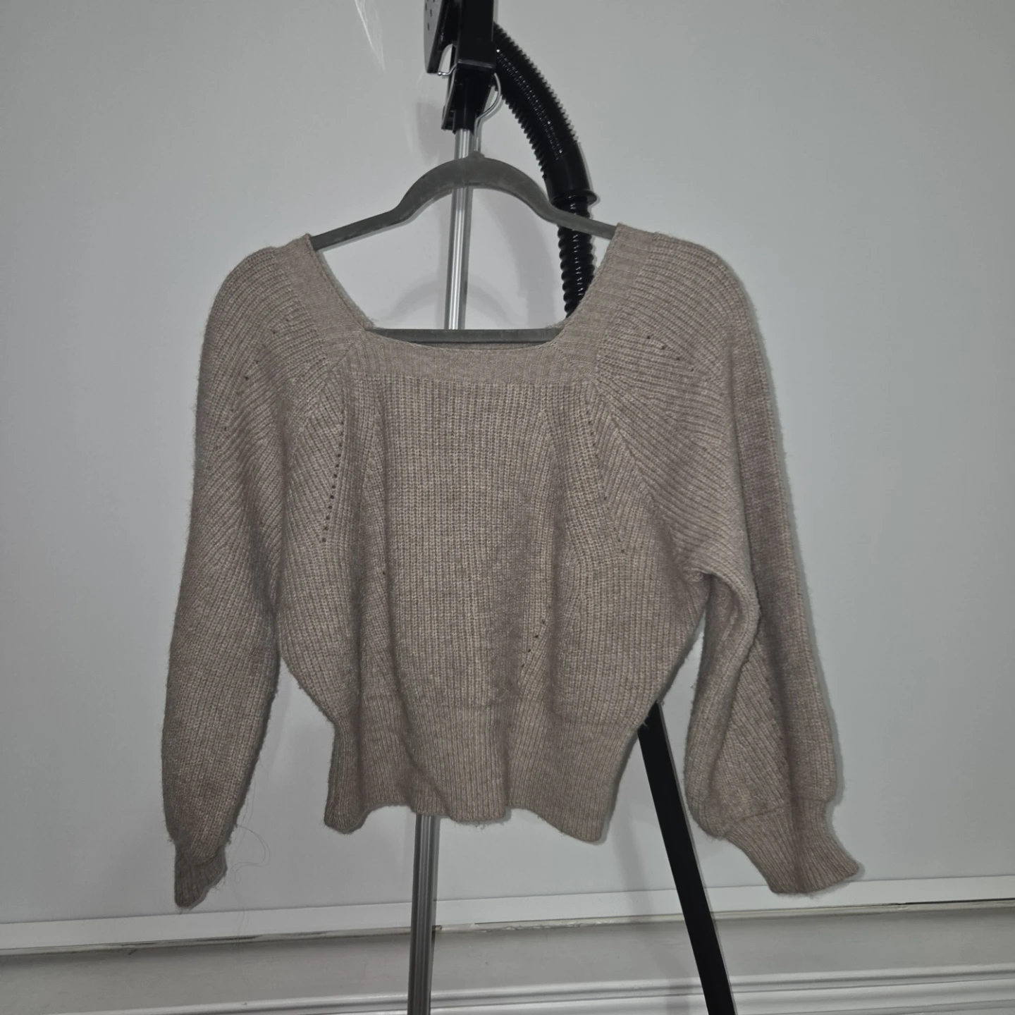 Square Neck Knit Sweater