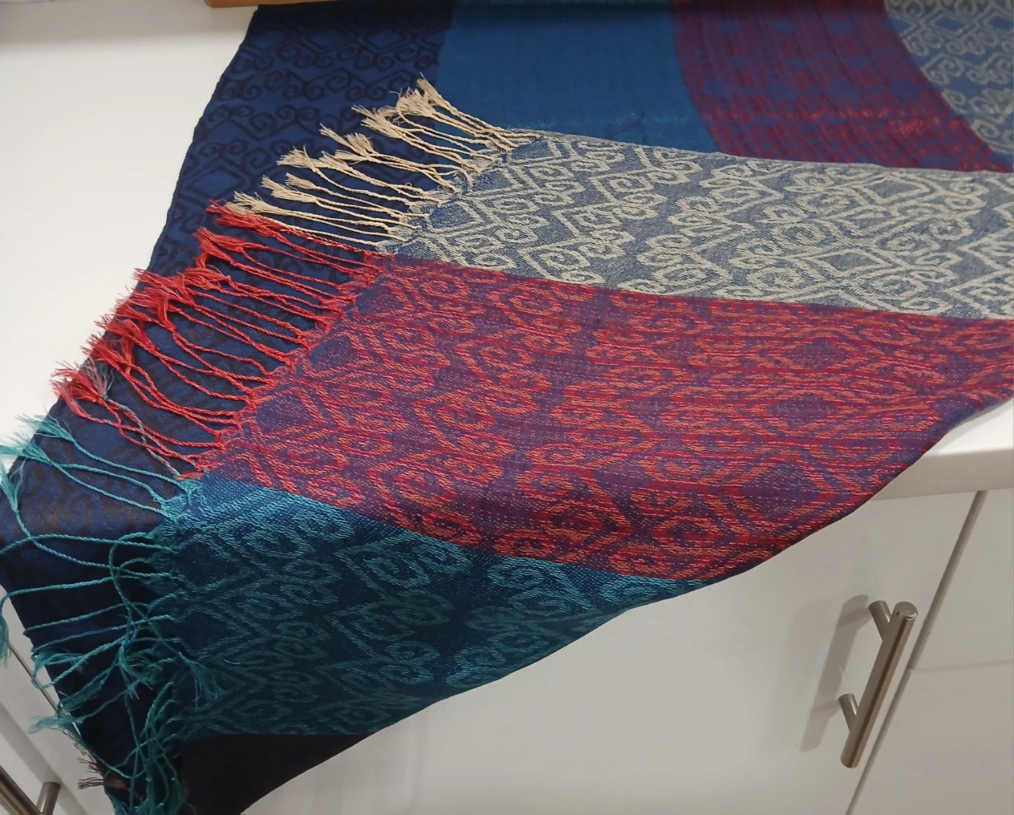 New Large Scarf/Wrap 69 "x 27" ,100% Polyester, Never Worn