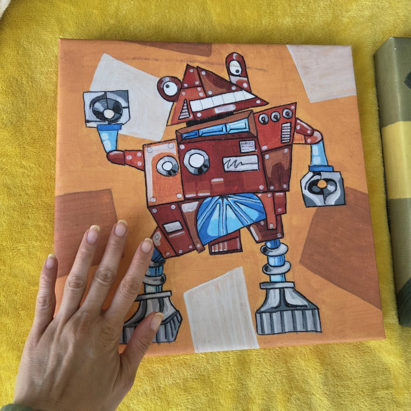 Set of Two Robot Canvas Wall Art - photo 2